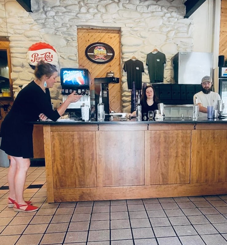 Bartending student at NYC academy