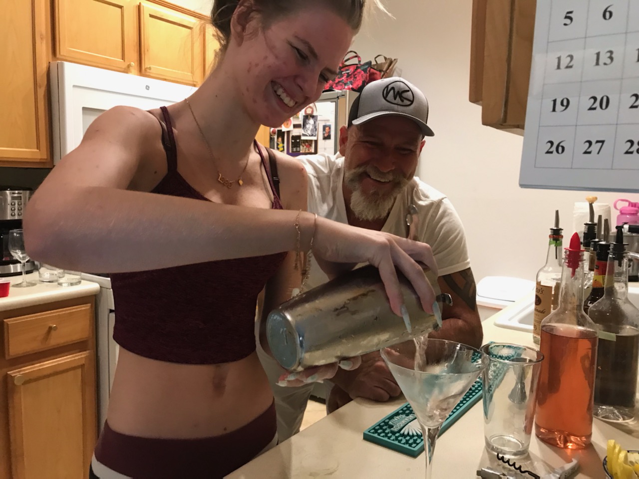 Bartending student at NYC academy